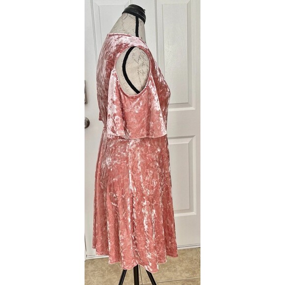 Miami Wrap Dress Small Off Shoulder Velvet Romantic Y2K 90s Festival Party - Picture 7 of 15
